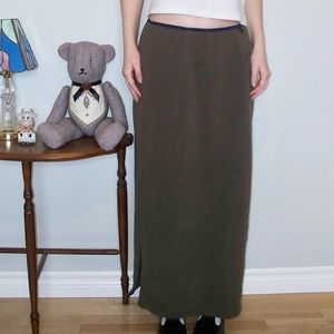fleece maxi skirt